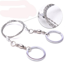 Outdoor Camping Hiking Manual Hand Steel Rope Chain Saw Portable Practical Emergency Survival Gear Steel Wire Kits Travel Tools