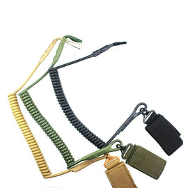 1pcs High Quality Outdoor Equipment Elastic Anti-lost Tactical Stretching Rope Anti-Theft Key Hanging Retractable Buckle