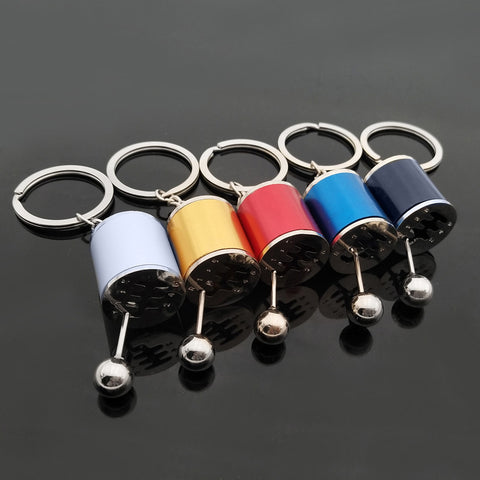 Gear Knob Gear Shift Gear Stick Gear Box Metal Key Chain Keyfob Car Keyring Gift